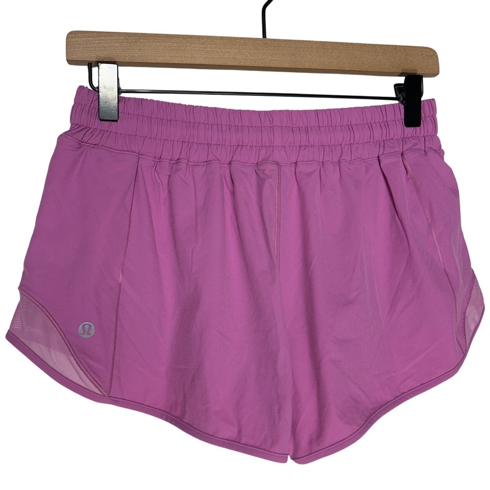Lululemon Hotty Hot Lined Short Pink Purple Womens Size 8 Reg